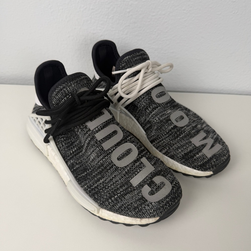 Adidas Pharrell NMD Trail Oreo Primeknit Mens 5.5 Womens 6.5 Moon Clouds AC7359